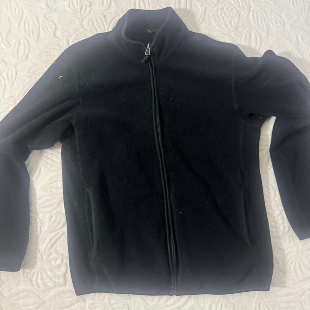 Uniqlo black fleece zip up
